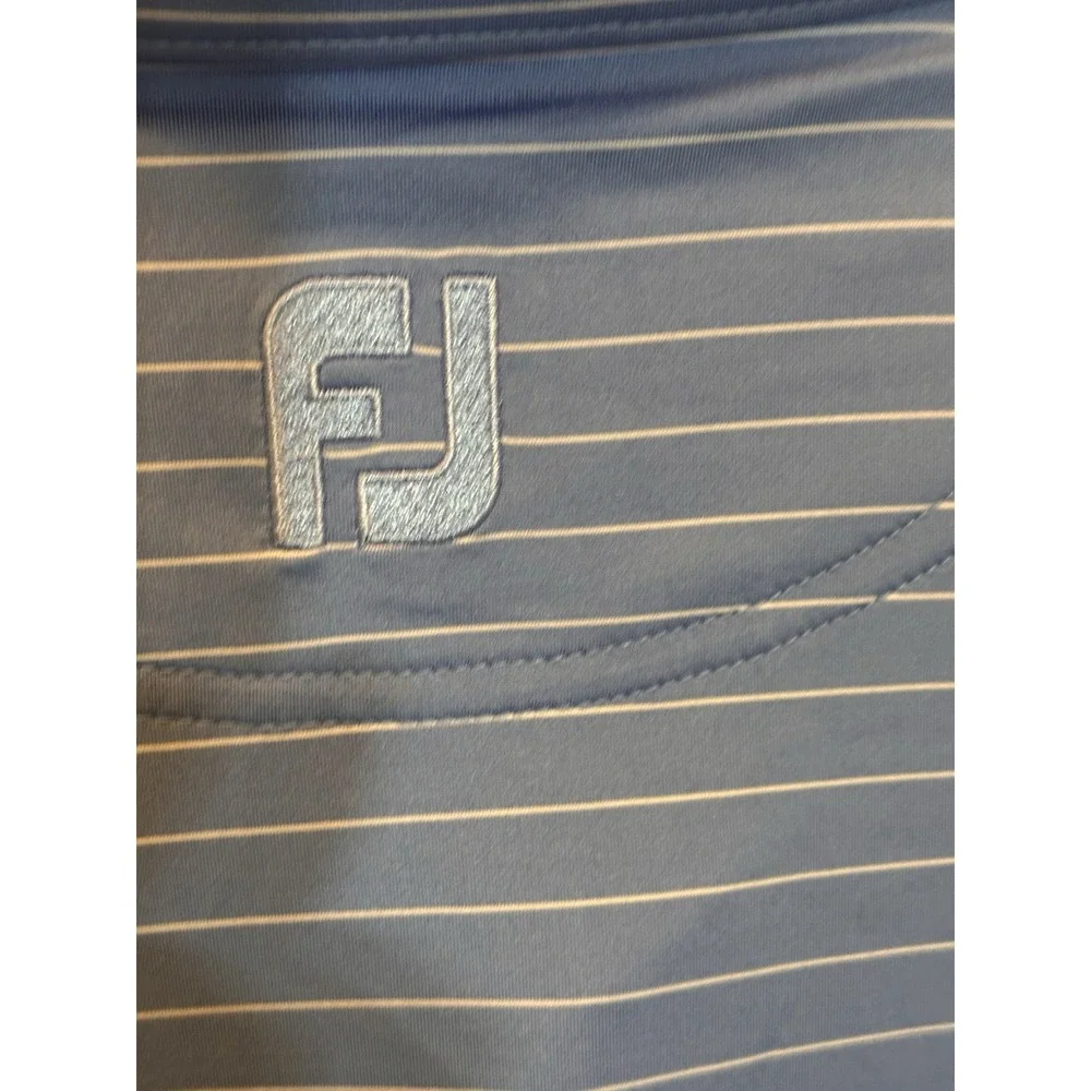 FootJoy Polo Men XL Blue‎ Athletic Fit Golf Performance Shirt With Tags - Picture 10 of 10